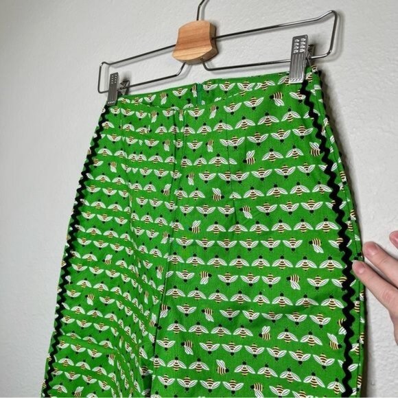 Bernie Dexter bee print pinup retro rockability pedal pusher Capri pants small - Picture 6 of 13